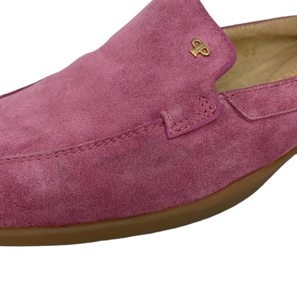 Pertti Palmroth Flats Women's 8 Pink Leather Slide On Loafer Shoe - Picture 9 of 14
